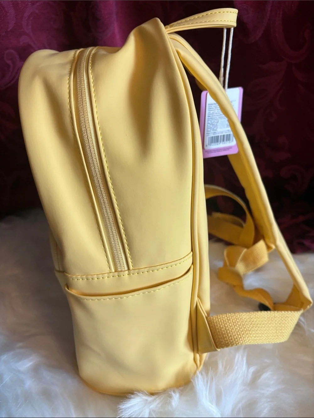 Care Bears Yellow Clear Backpack with Heart Pocket